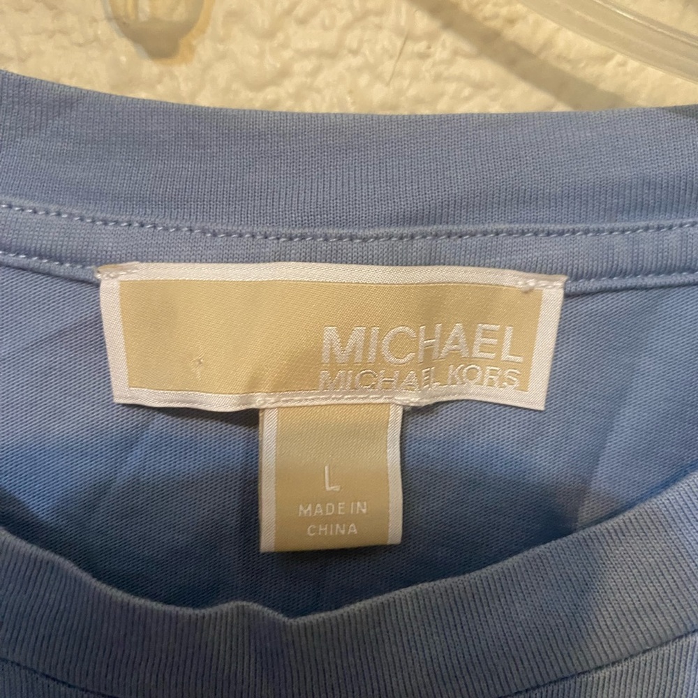 Michael Kors Blue Short Sleeve Tee - Picture 2 of 3